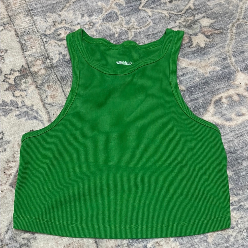 Wild Fable Green Crop Tank Top